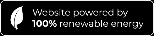 Website powered by 100 percent renewable energy