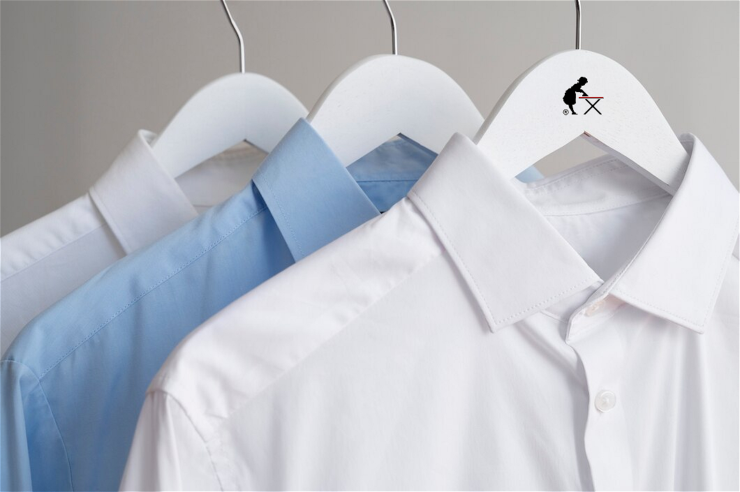 Freshly ironed shirts ready to put away
